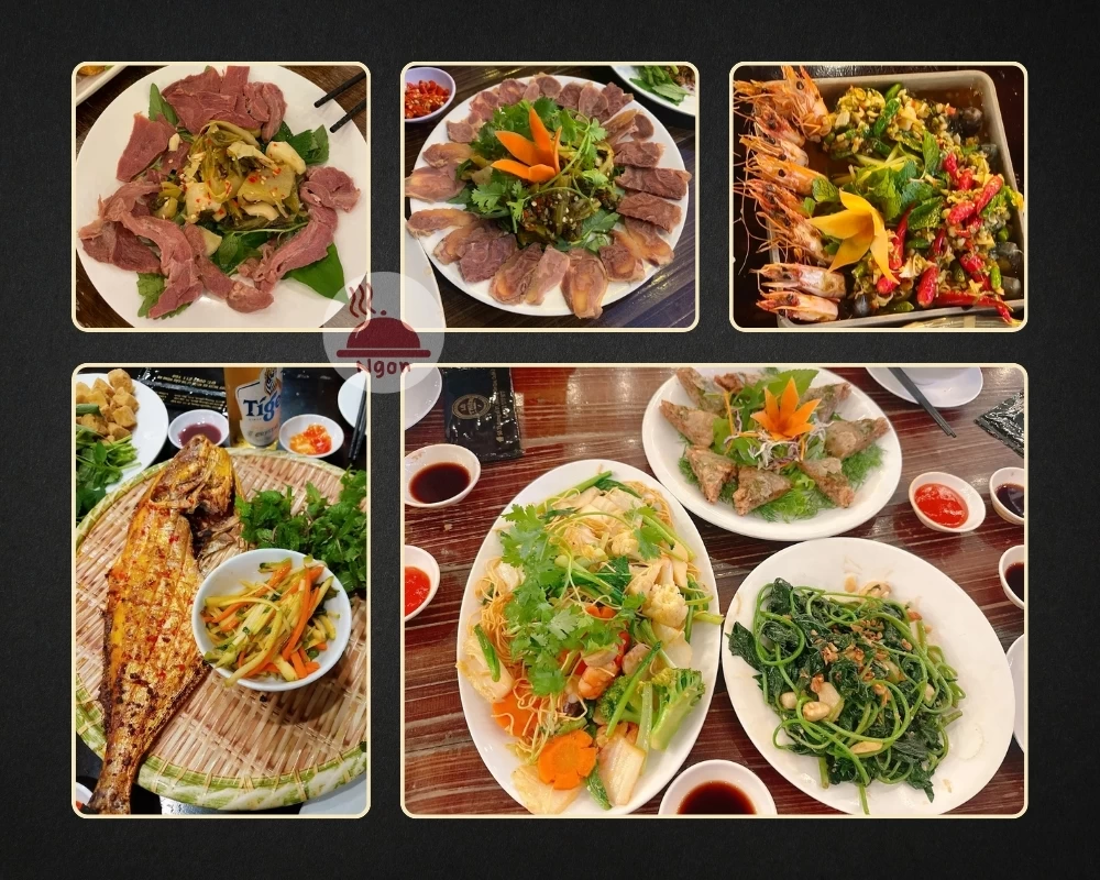 Một số món ăn của quán nhậu Gò Vấp - Lộ Thiên Quán