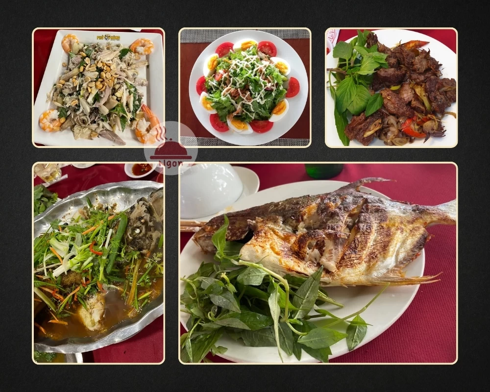 Một số món ăn của quán nhậu Bình Thạnh - Nhà hàng Hoa Lộc Vừng