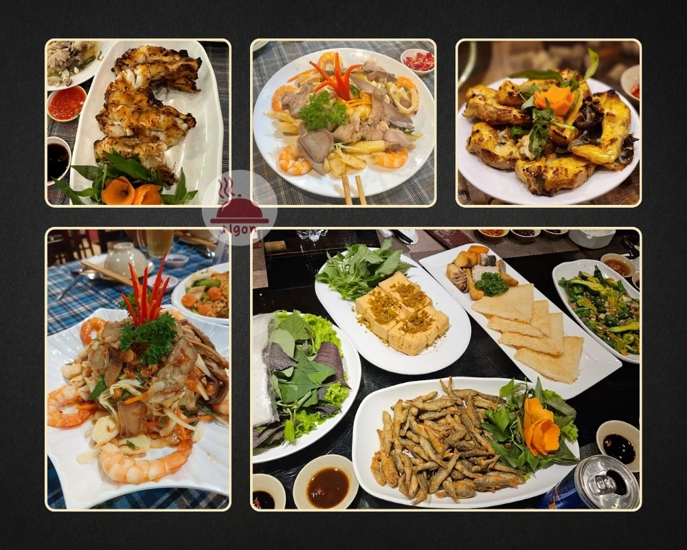 Một số món ăn của nhà hàng Những Người Bạn