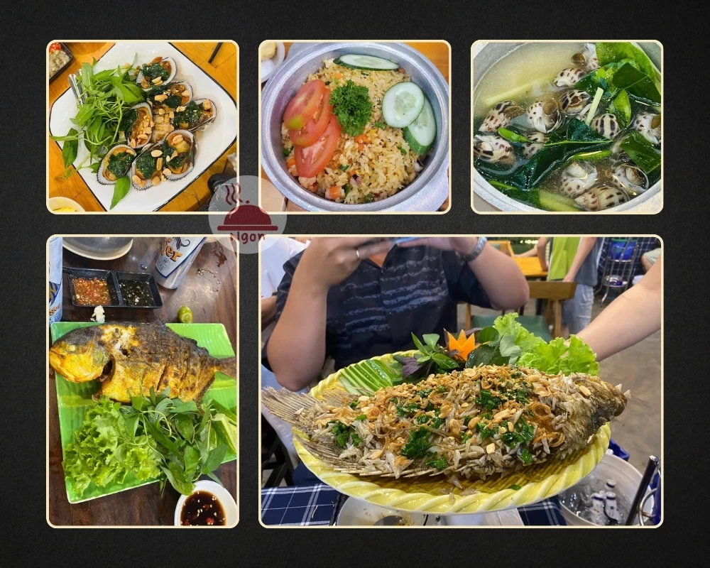 Một số món ăn của quán nhậu Bình Thạnh - Quán Nhậu 366